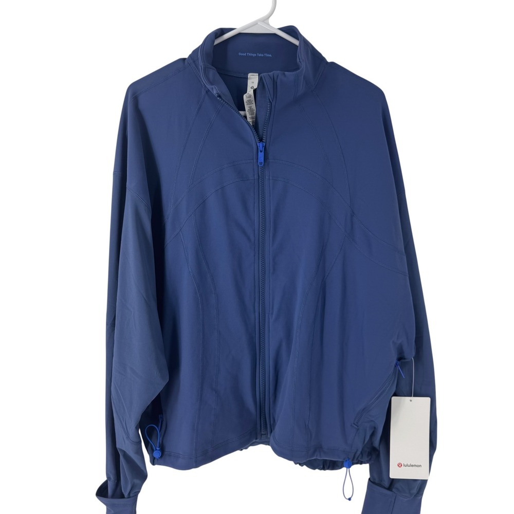 Lululemon Define Relaxed-Fit Jacket Luon Pitch Blue LW3HD3S Size 10 NEW - Picture 2 of 12